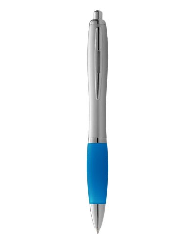 Penna a sfera Nash Argento / azzurro acqua