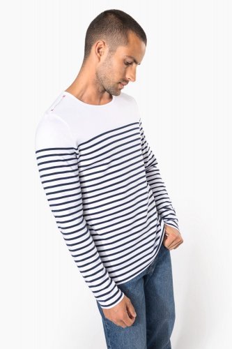 Maglia uomo alla marinara breton manica lunga