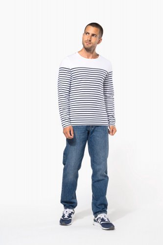 Maglia uomo alla marinara breton manica lunga