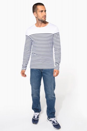 Maglia uomo alla marinara breton manica lunga