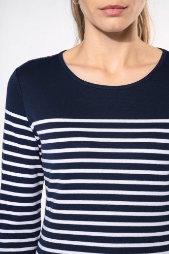 Maglia donna alla marinara breton manica lunga