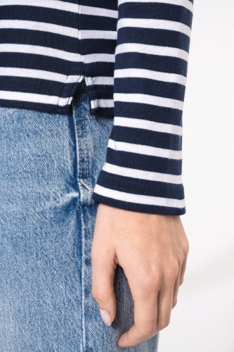Maglia donna alla marinara breton manica lunga