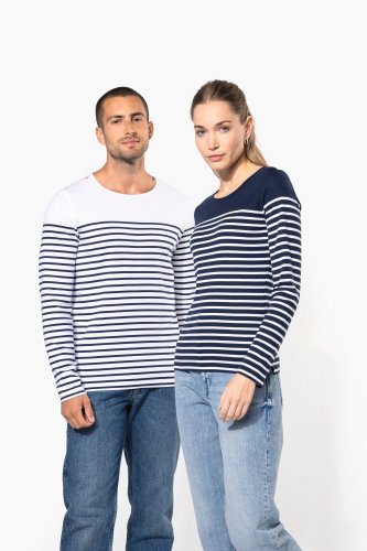 Maglia donna alla marinara breton manica lunga