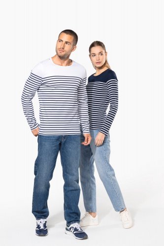 Maglia donna alla marinara breton manica lunga