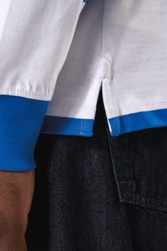 Polo rugby a righe maniche lunghe unisex