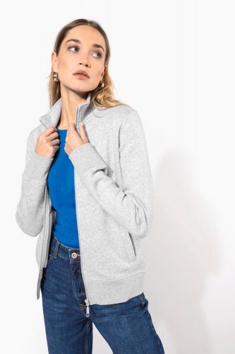 Felpa full zip donna