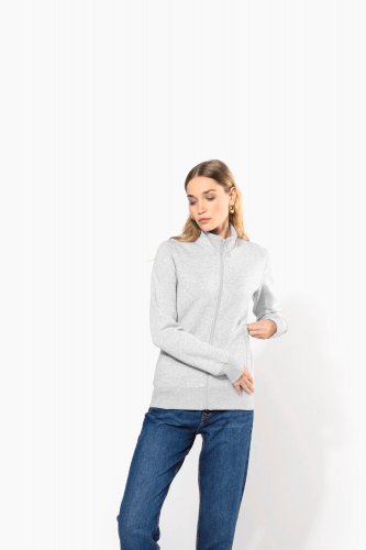 Felpa full zip donna