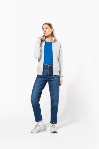 Felpa full zip donna