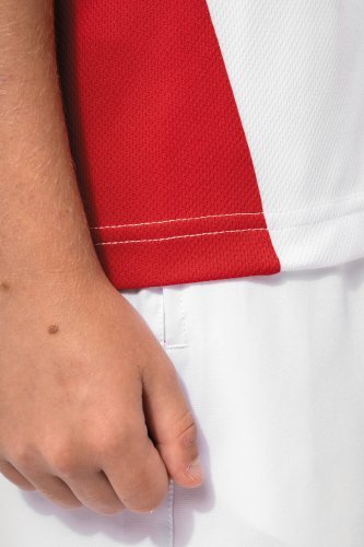 T-shirt bambini sportiva bicolore ecosostenibile