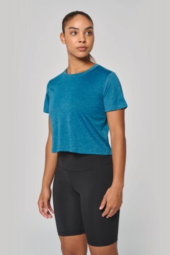 Crop top triblend donna