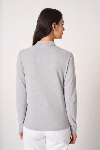 Polo piqué lsl donna