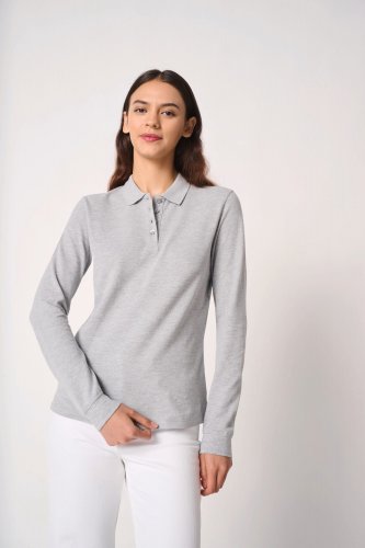 Polo piqué lsl donna