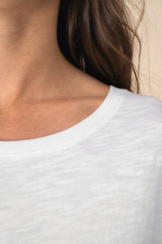 T-shirt slub donna ecosostenibile oversize