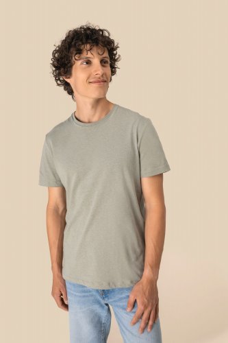 T-shirt unisex ecosostenibile in cotone bio e lino