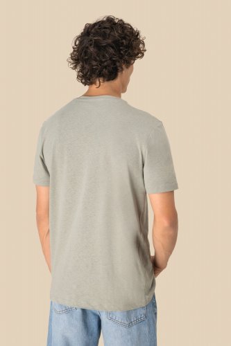 T-shirt unisex ecosostenibile in cotone bio e lino