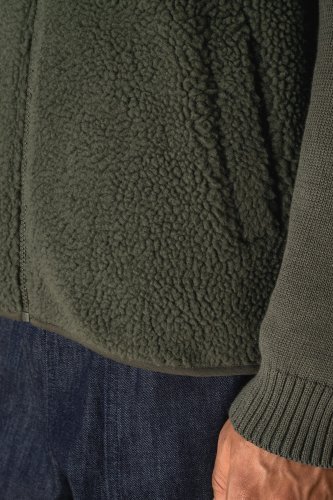 Giacca uomo senza maniche in sherpa