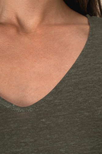 T-shirt donna scollo a v