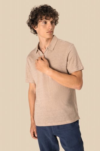 Polo uomo in lino