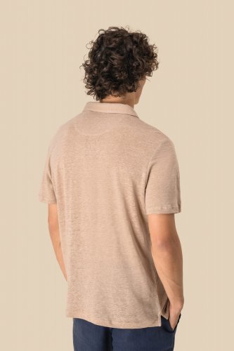 Polo uomo in lino
