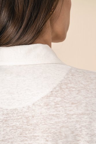 Polo donna in lino