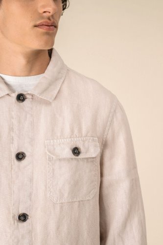 Giacca uomo slavata in lino