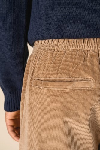 Short uomo ecosostenibile in velluto a costine