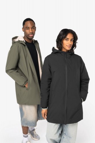 Giacca unisex ecosostenibile impermeabile foderata in sherpa