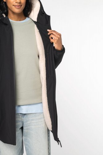 Giacca unisex ecosostenibile impermeabile foderata in sherpa