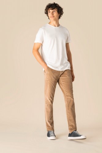 Pantalone uomo ecosostenibile in velluto a costine