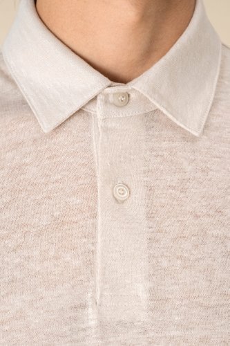 Polo uomo in lino