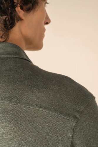 Camicia uomo a maniche corte in lino