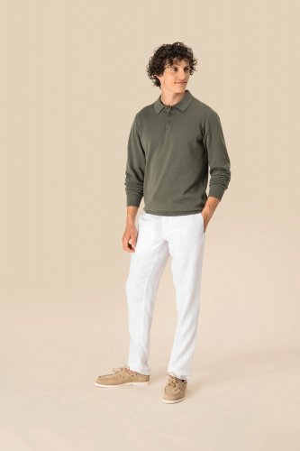 Pantalone uomo slavato in lino