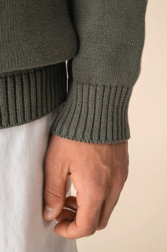 Maglione da uomo con colletto a polo