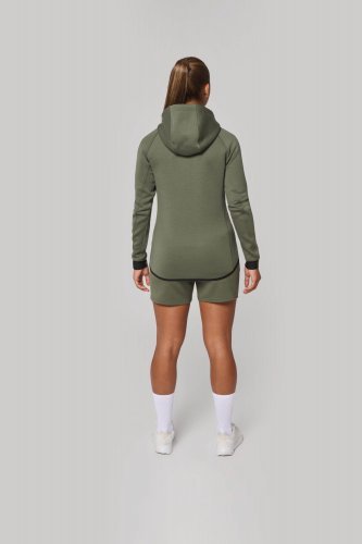Giacca performance donna con cappuccio