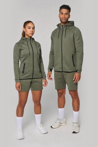 Giacca performance donna con cappuccio