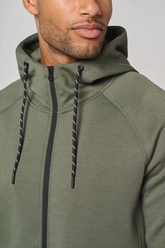 Giacca performance uomo con cappuccio