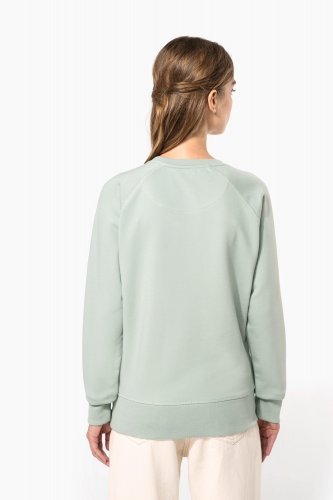 Felpa donna bio girocollo manica raglan non garzata