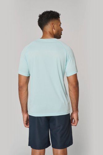 T-shirt sportiva uomo girocollo in materiale riciclato