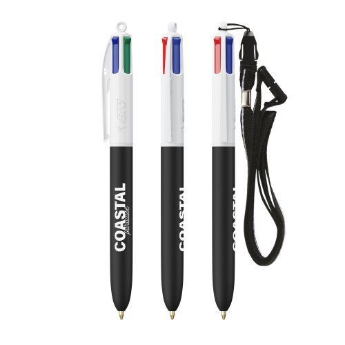 Bic® 4 colours® soft with lanyard