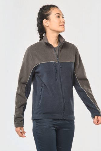 Giacca unisex in pile bicolore ecosostenibile