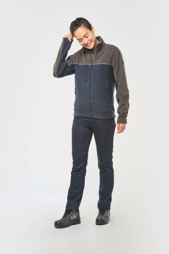 Giacca unisex in pile bicolore ecosostenibile