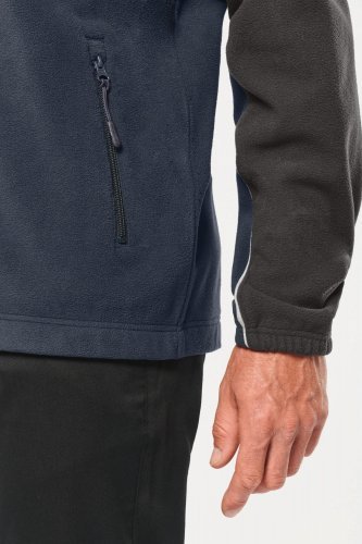 Giacca unisex in pile bicolore ecosostenibile