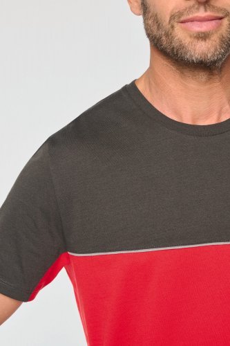 T-shirt unisex bicolore ecosostenibile maniche corte