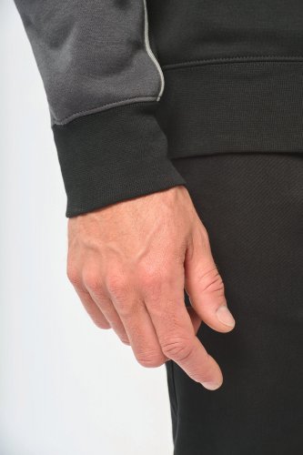 Felpa unisex ecosostenibile con collo con zip