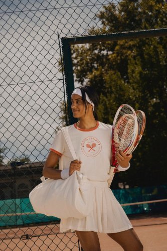 T-shirt ringer donna ecosostenibile con bordi