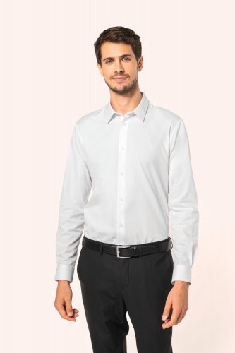 Camicia in popeline di cotone supima® uomo
