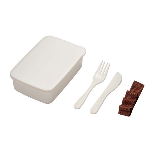 Porta pranzo in pp, con posate incluse. non adatto alla lavastoviglie