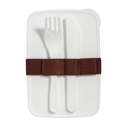 Porta pranzo in pp, con posate incluse. non adatto alla lavastoviglie