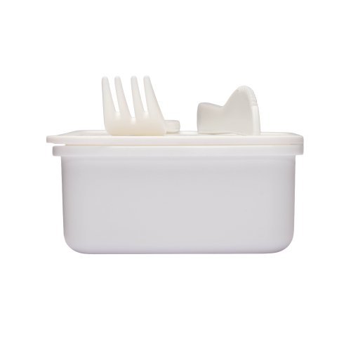 Porta pranzo in pp, con posate incluse. non adatto alla lavastoviglie