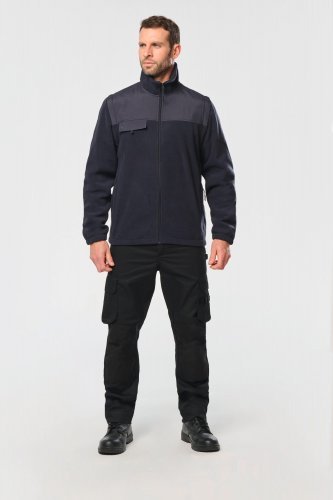 Giacca in pile con maniche removibili uomo